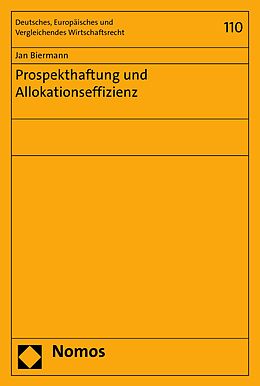 E-Book (pdf) Prospekthaftung und Allokationseffizienz von Jan Biermann