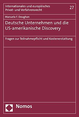 E-Book (pdf) Deutsche Unternehmen und die US-amerikanische Discovery von Manuela F. Doughan