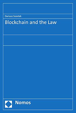 E-Book (pdf) Blockchain and the Law von Dariusz Szostek