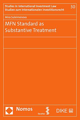 eBook (pdf) MFN Standard as Substantive Treatment de Mira Suleimenova
