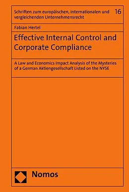 E-Book (pdf) Effective Internal Control and Corporate Compliance von Fabian Hertel