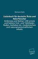 Kartonierter Einband Liederbuch für deutsche Ärzte und Naturforscher von Hermann Korb