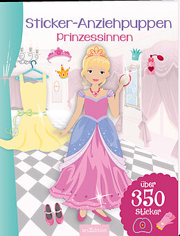 Kartonierter Einband Sticker-Anziehpuppen  Prinzessinnen von 