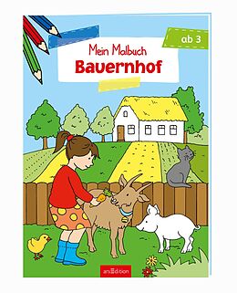 Kartonierter Einband Malbuch ab 3 Jahren - Bauernhof von 