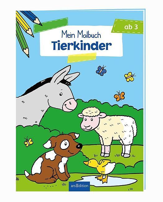 Malbuch ab 3 Jahren - Tierkinder - - Buch kaufen | Ex Libris