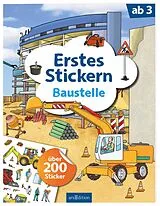 Kartonierter Einband (Kt) Erstes Stickern  Baustelle von 