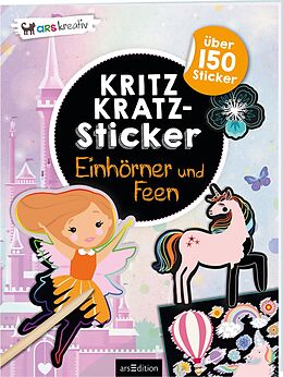 Couverture cartonnée Kritzkratz-Sticker  Einhörner und Feen de 