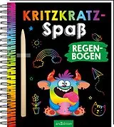 Kartonierter Einband Kritzkratz-Spaß Regenbogen von
