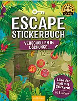 Kartonierter Einband Escape-Stickerbuch  Verschollen im Dschungel von Philip Kiefer