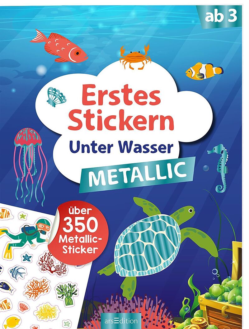 Erstes Stickern Metallic  Unter Wasser