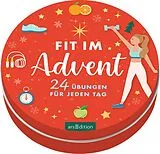Kartonierter Einband Adventskalender in der Dose. Fit im Advent von