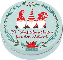 Kartonierter Einband Adventskalender in der Dose. 24 Wichtelweisheiten für den Advent von 