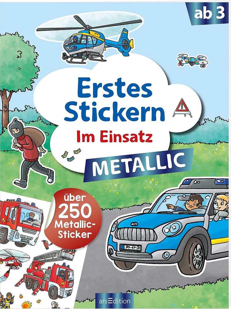 Erstes Stickern Metallic  Im Einsatz