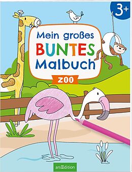 Kartonierter Einband Mein großes buntes Malbuch  Zoo von 