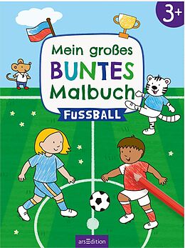 Kartonierter Einband Mein großes buntes Malbuch  Fußball von 