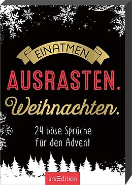 Kartonierter Einband Einatmen. Ausrasten. Weihnachten. von 