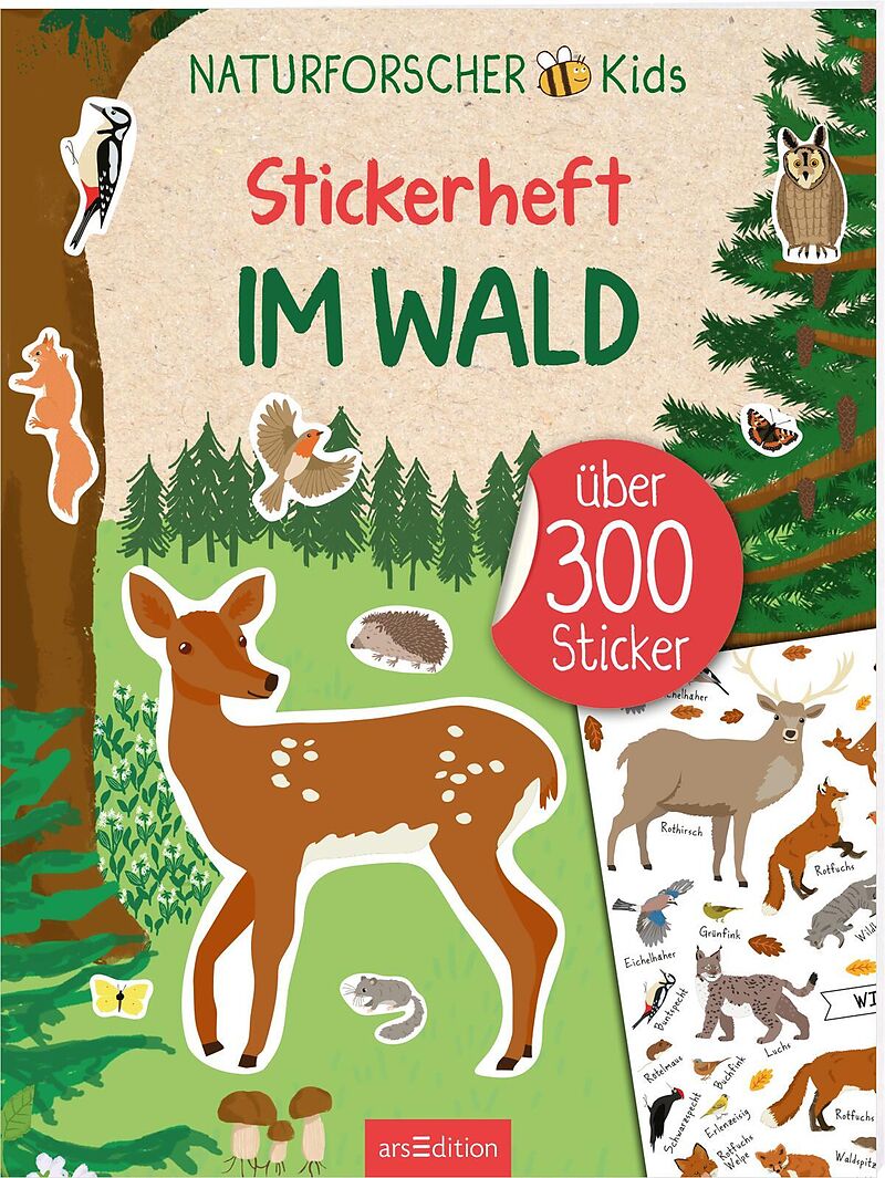 Naturforscher-Kids  Stickerheft Im Wald