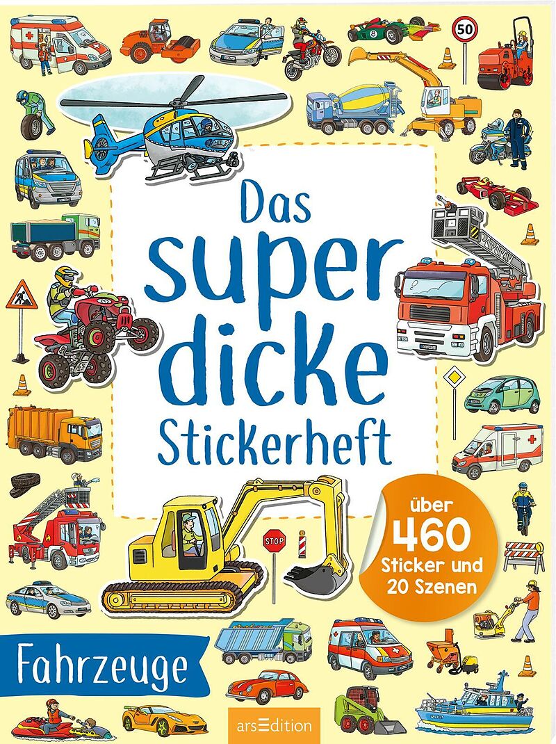 Das superdicke Stickerheft  Fahrzeuge
