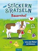 Kartonierter Einband Stickern & Rätseln Bauernhof von