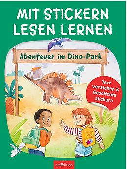 Kartonierter Einband Mit Stickern Lesen lernen - Abenteuer im Dino-Park von Annette Moser