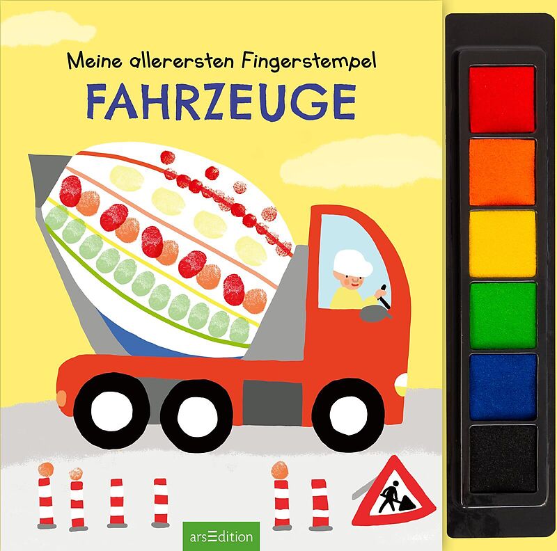 Meine allerersten Fingerstempel Fahrzeuge
