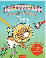Kartonierter Einband Diamant-Malbuch Tiere von 