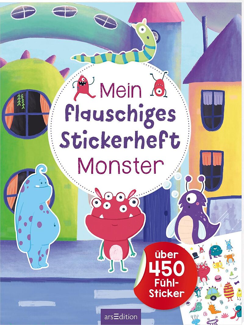 Mein flauschiges Stickerheft  Monster