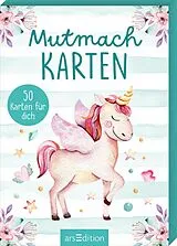 Buch Mutmachkarten Einhorn (Aquarelloptik) von