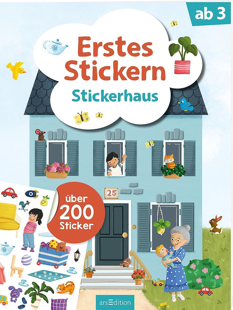 Erstes Stickern  Stickerhaus