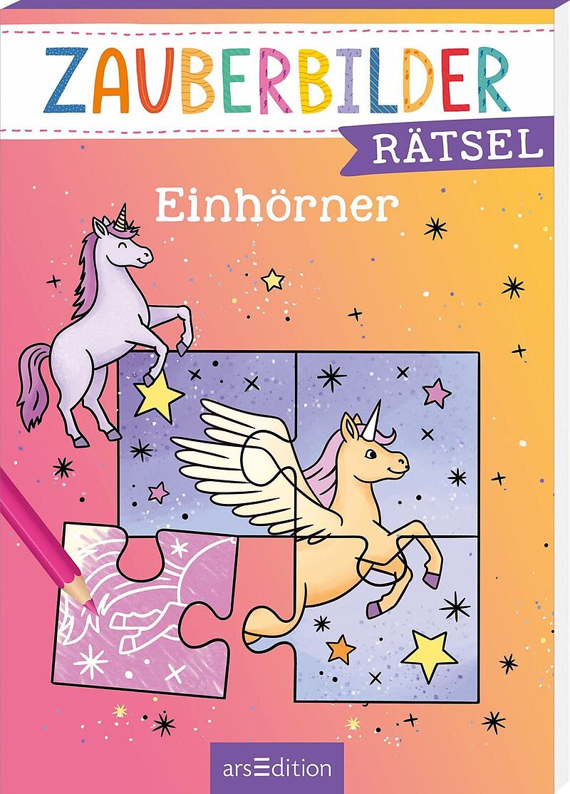 Zauberbilder-Rätsel  Einhörner