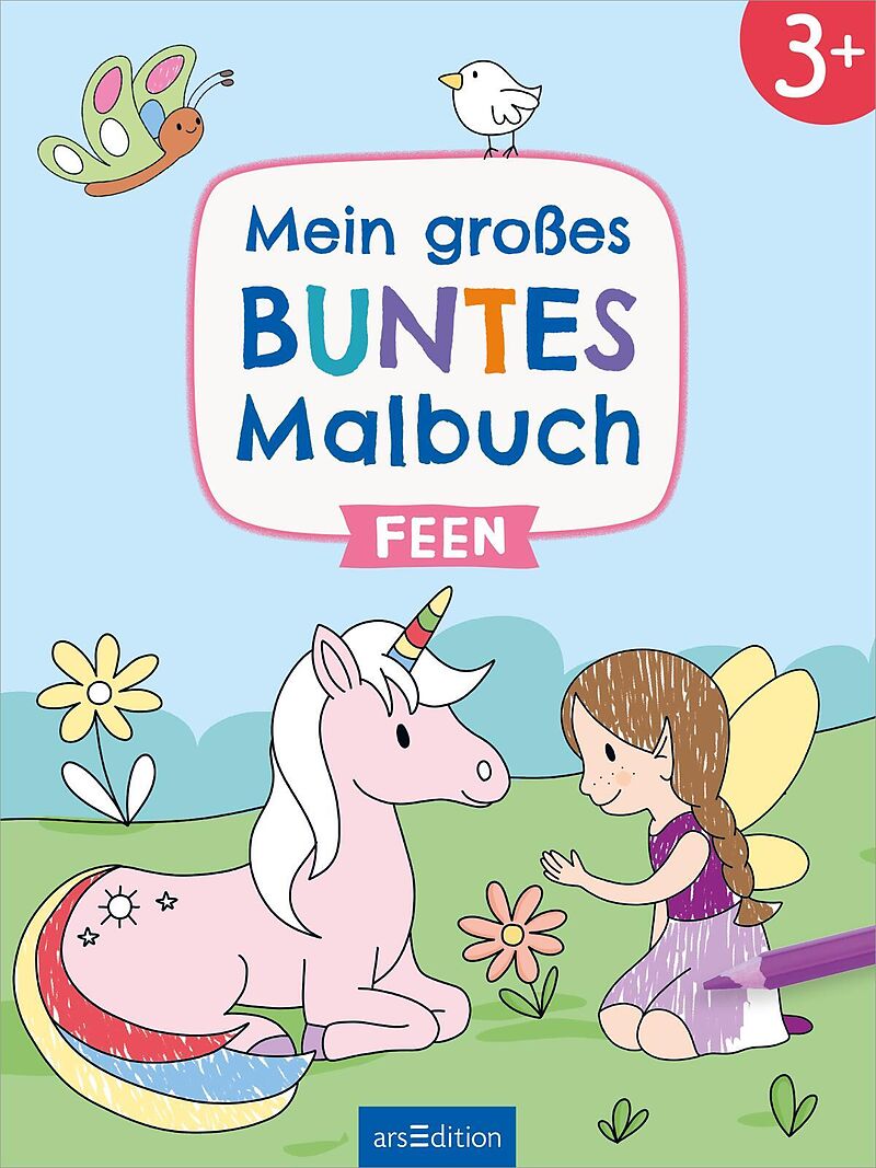 Mein großes buntes Malbuch  Feen