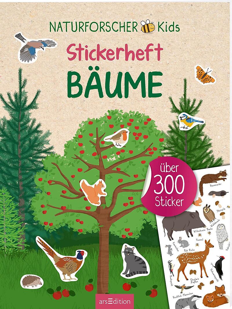 Naturforscher-Kids  Stickerheft Bäume