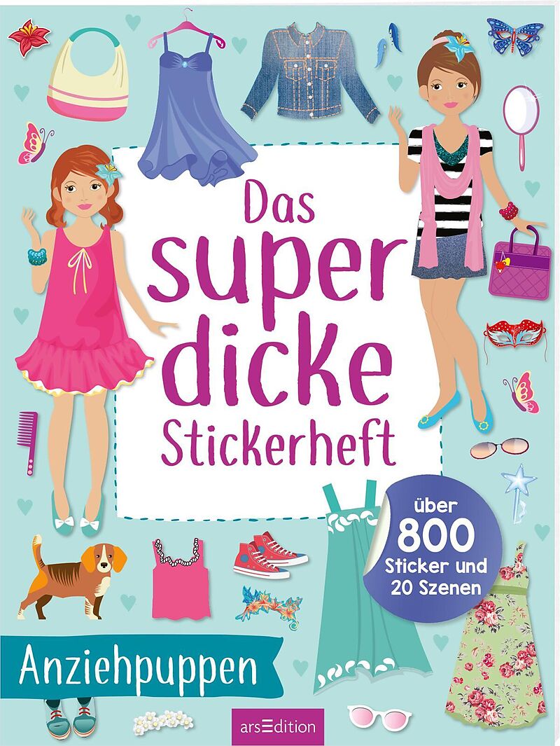 Das superdicke Stickerheft  Anziehpuppen