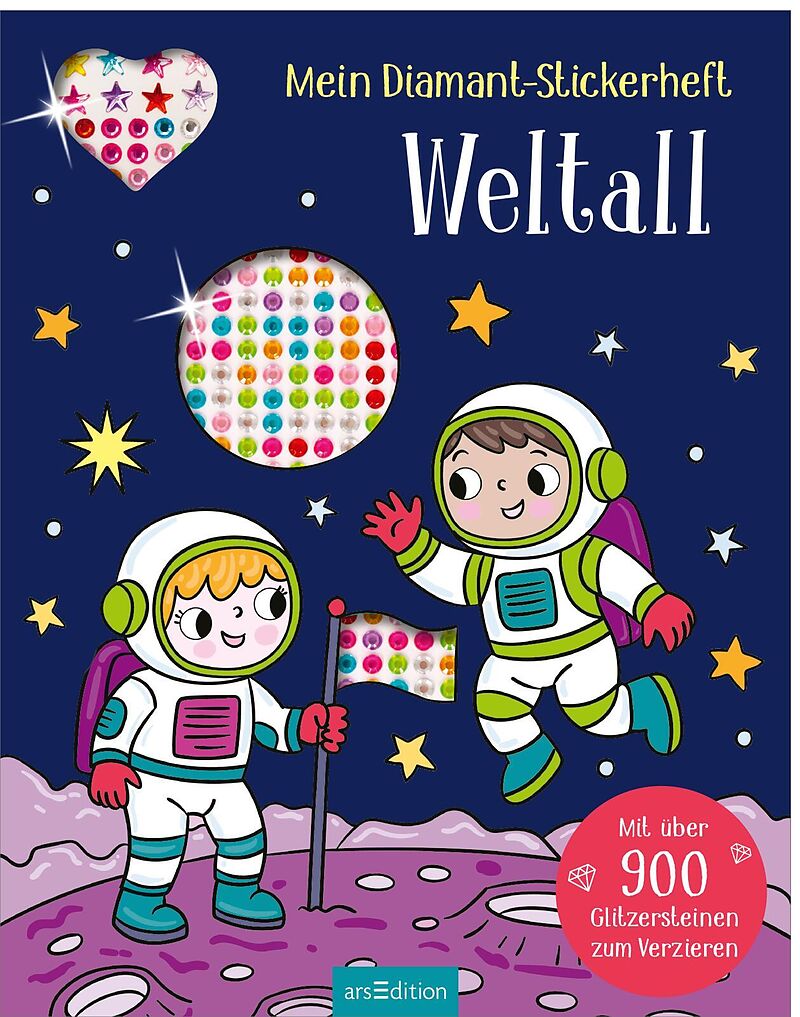 Mein Diamant-Stickerheft  Weltall