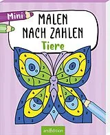Kartonierter Einband Malen nach Zahlen Mini Tiere von