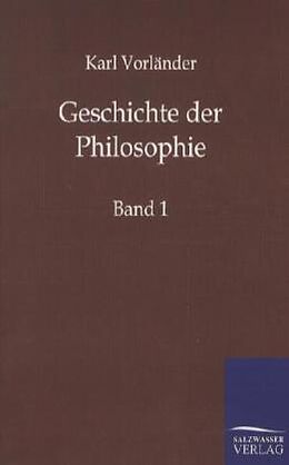Kartonierter Einband Geschichte der Philosophie von Karl Vorländer