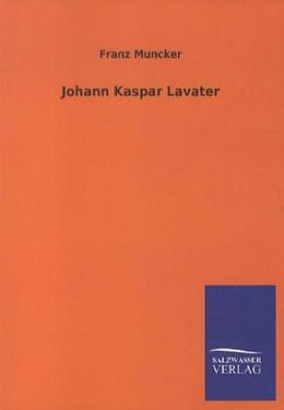 Kartonierter Einband Johann Kaspar Lavater von Franz Muncker
