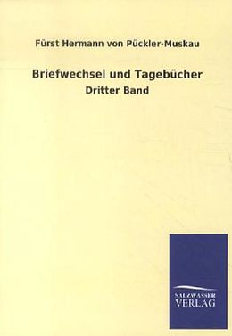 Kartonierter Einband Briefwechsel von Fürst Hermann von Pückler-Muskau