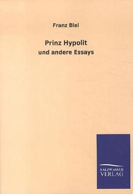 Kartonierter Einband Prinz Hypolit von Franz Blei