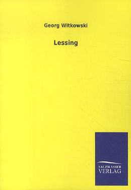 Kartonierter Einband Lessing von Georg Witkowski