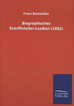 Kartonierter Einband Biographisches Schriftsteller-Lexikon (1882) von Franz Bornmüller