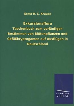 Kartonierter Einband Exkursionsflora von Ernst H. L. Krause