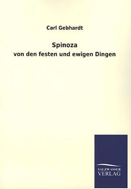 Kartonierter Einband Spinoza von Carl Gebhardt