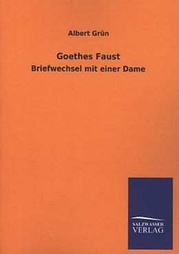 Kartonierter Einband Goethes Faust von Albert Grün