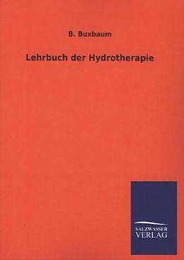 Kartonierter Einband Lehrbuch der Hydrotherapie von B. Buxbaum