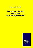 Fester Einband Beiträge zur religiösen Psychologie von Gustav Vorbrodt