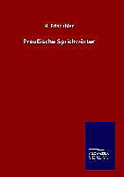 Fester Einband Preußische Sprichwörter von H. Frischbier