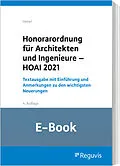E-Book (pdf) Honorarordnung für Architekten und Ingenieure - HOAI 2021 (E-Book) von Johann Peter Hebel