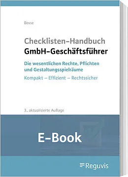 E-Book (pdf) Checklisten Handbuch GmbH-Geschäftsführer (E-Book) von Christian Bosse