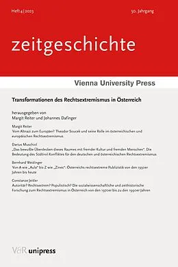 E-Book (pdf) Transformationen des Rechtsextremismus in Österreich von Margit Reiter, Johannes Dafinger